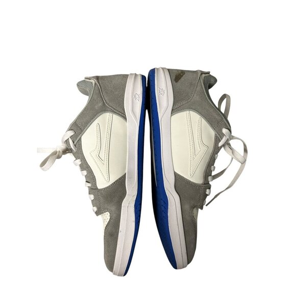 Lakai Telford Low Mens Skate Shoes Size 12 Gray & White Suede & Mesh *Read - Picture 11 of 15